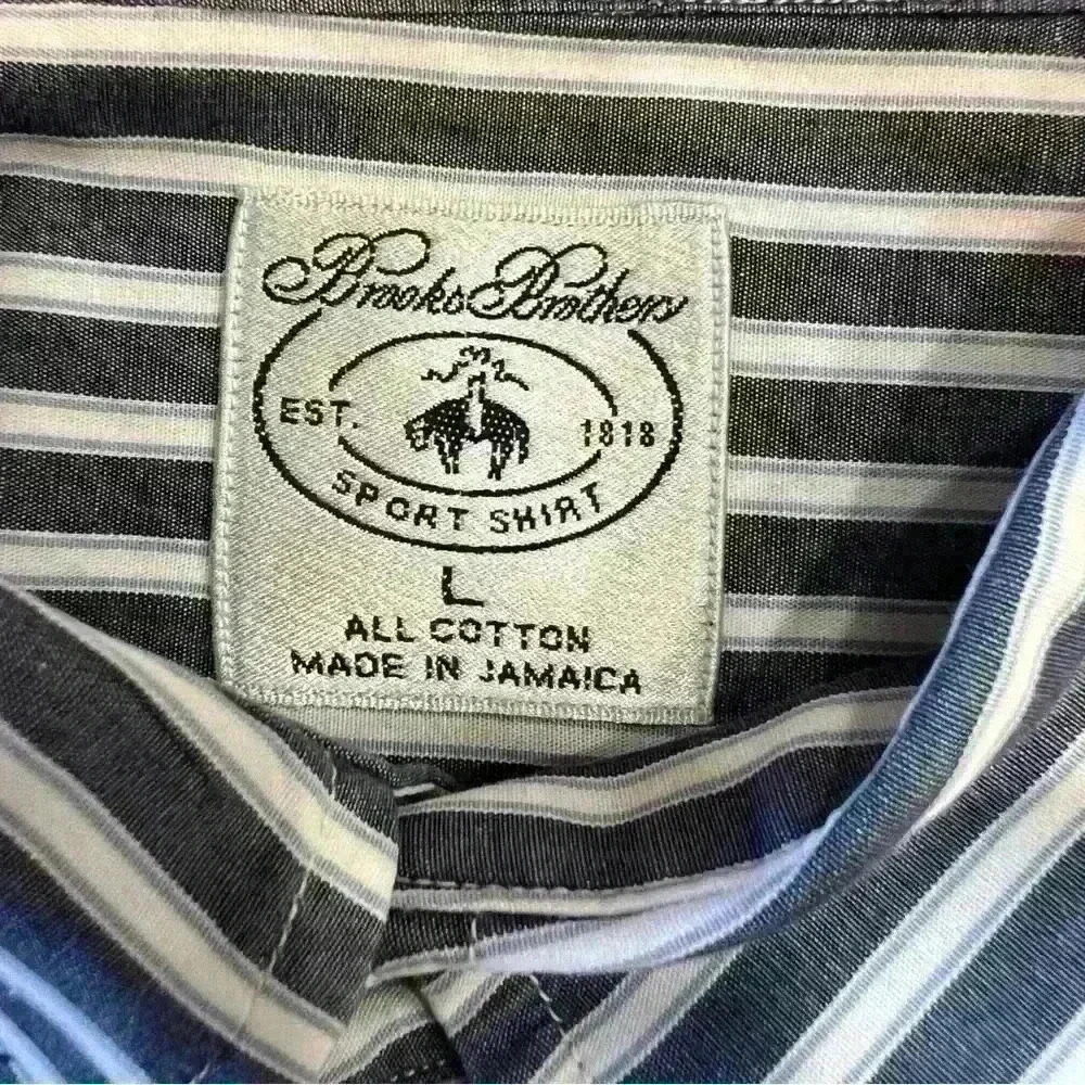 Brooks Brothers Short Sleeve Sport Shirt Size L - Picture 3 of 3